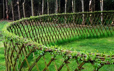 Enceinte de Lit Osier Willow Clôture Beet-Abgrenzung Jardin Pourtour à Piquets 